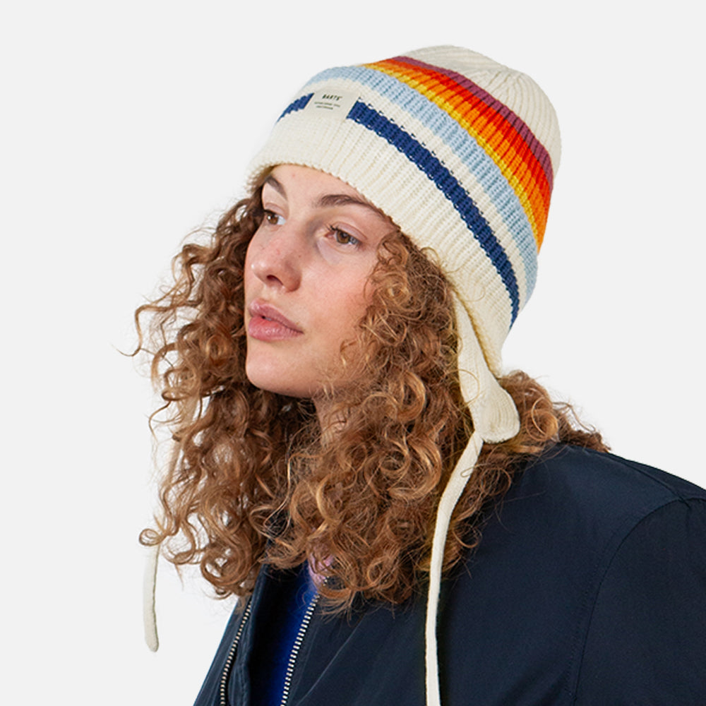 Bonnet Avec Protège-Oreilles Falcony crème-multi BARTS