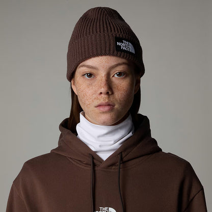Bonnet Marin à Revers TNF Logo Box marron fumé THE NORTH FACE