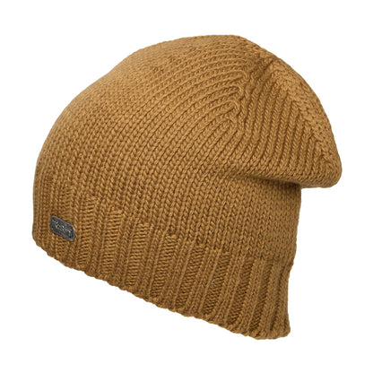 Bonnet Marin en Laine Mérinos beige sable KUSAN