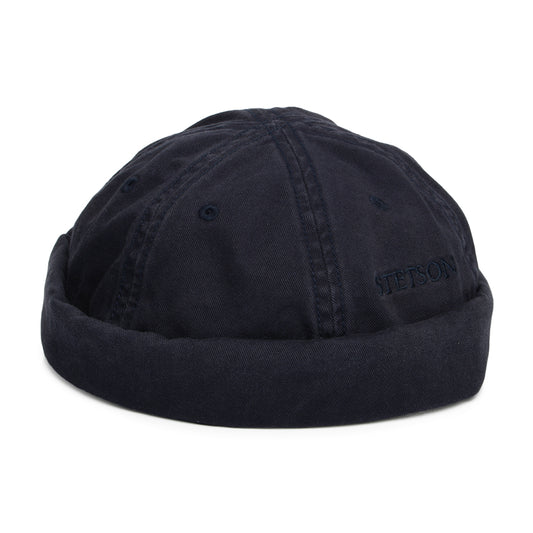 Bonnet Miki Breton en Coton bleu marine STETSON