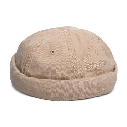 Bonnet Miki Breton en Coton beige STETSON