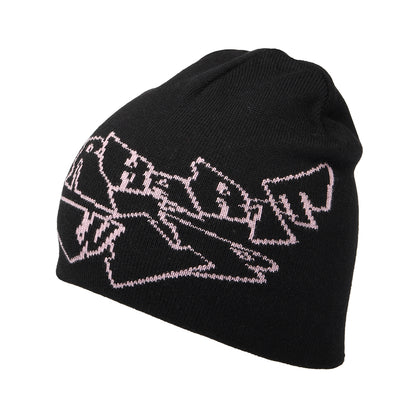 Bonnet Screwed Up Scripter noir-rose clair CARHARTT WIP