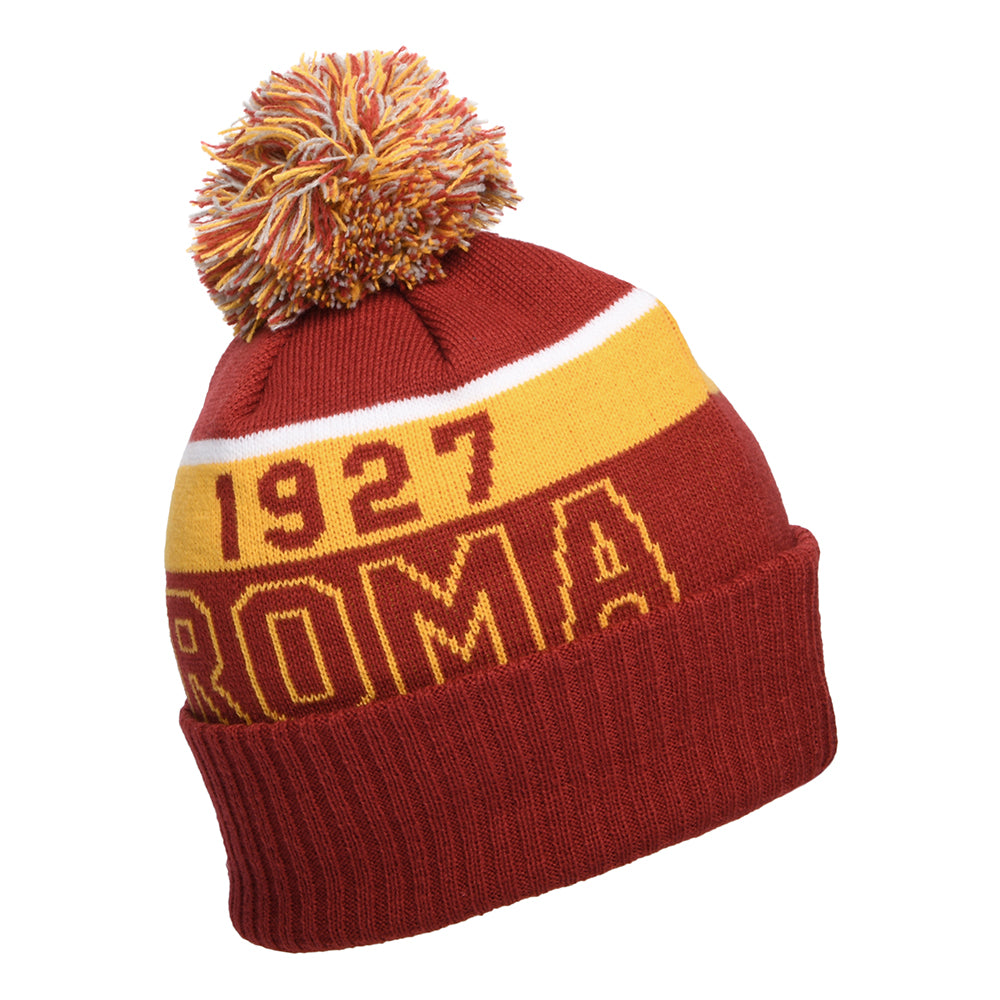 Bonnet à Pompon Sport AS Roma rouge-jaune NEW ERA