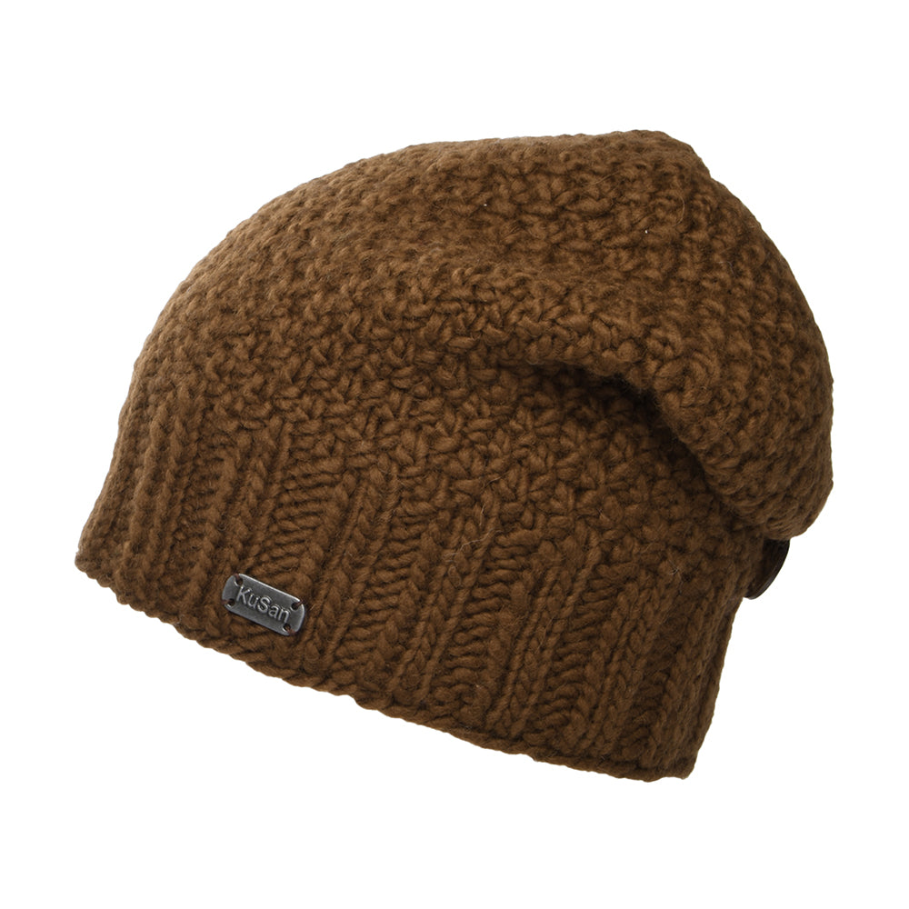 Bonnet Boutonné marron KUSAN