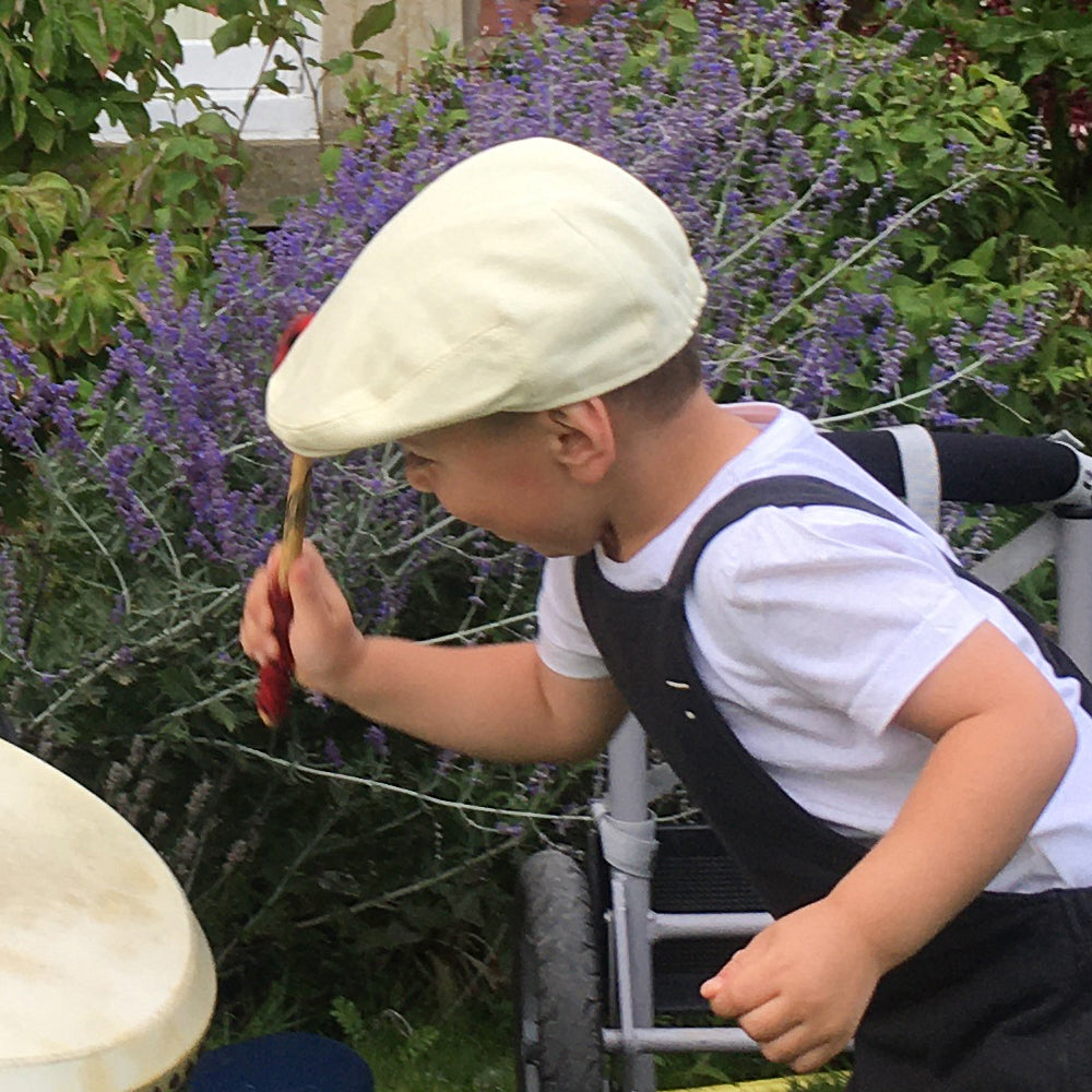 Casquette Plate Enfant en Coton beige JAXON & JAMES - VENTE EN GROS