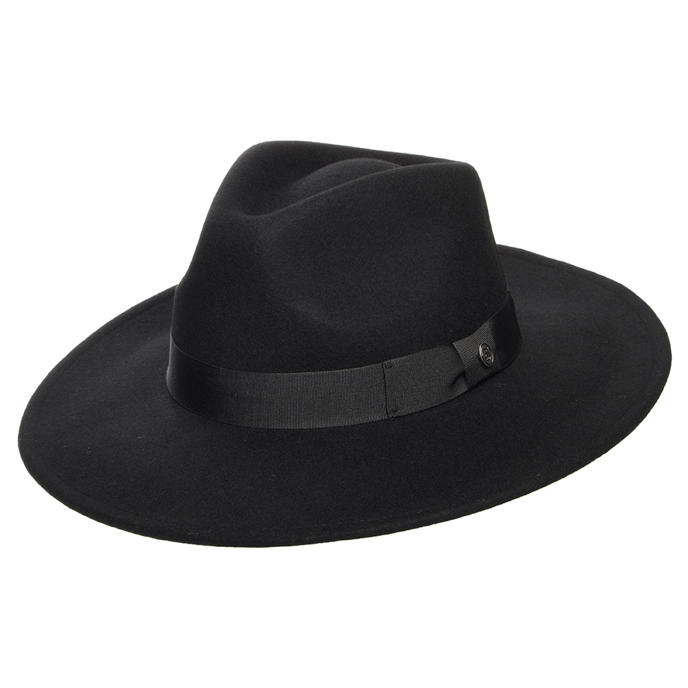 Chapeau Fedora à Bord Large The Author noir JAXON & JAMES - VENTE EN GROS
