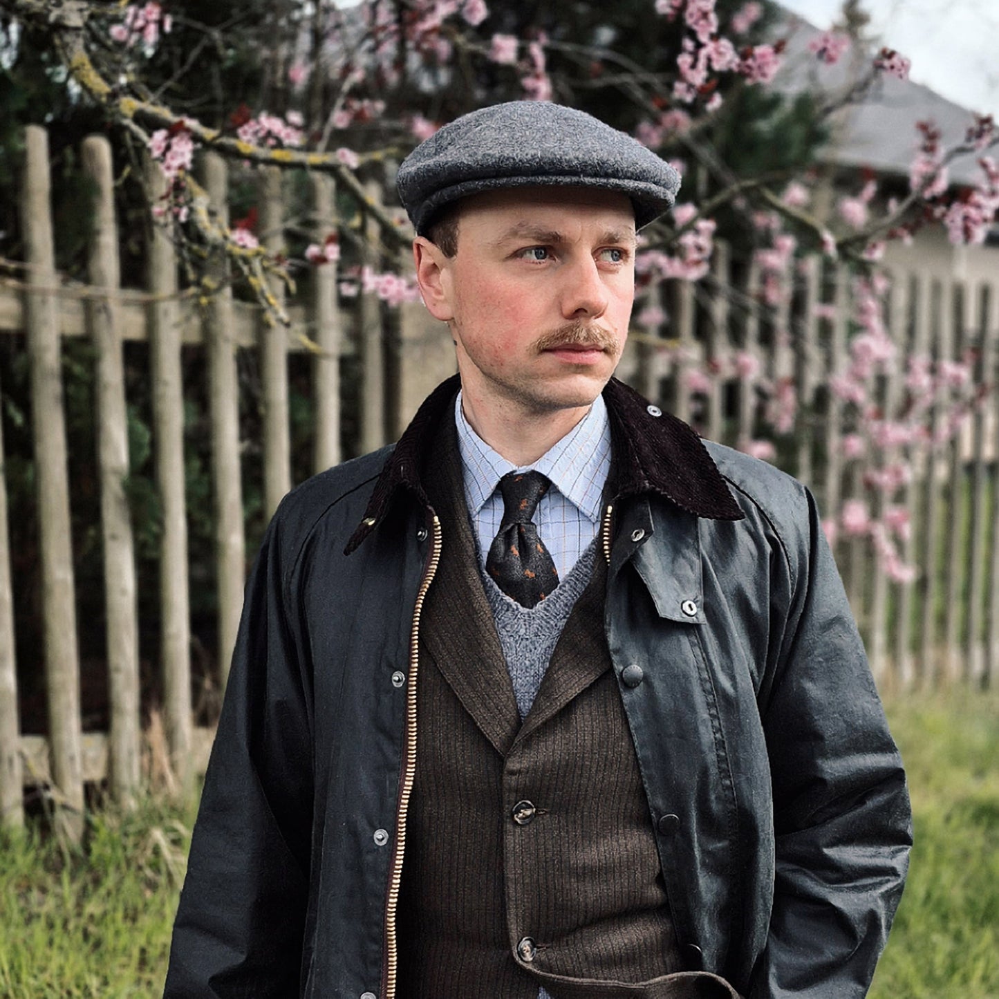 Casquette Plate Classic en Laine anthracite JAXON & JAMES - VENTE EN GROS
