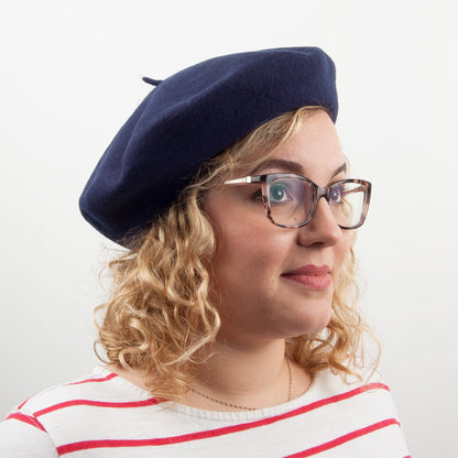 Béret en Laine bleu marine JAXON & JAMES - VENTE EN GROS