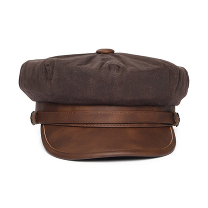Casquette de Motard Rebelle marron JAXON & JAMES - VENTE EN GROS