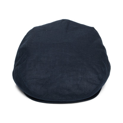 Casquette Plate en Lin bleu marine JAXON & JAMES - VENTE EN GROS