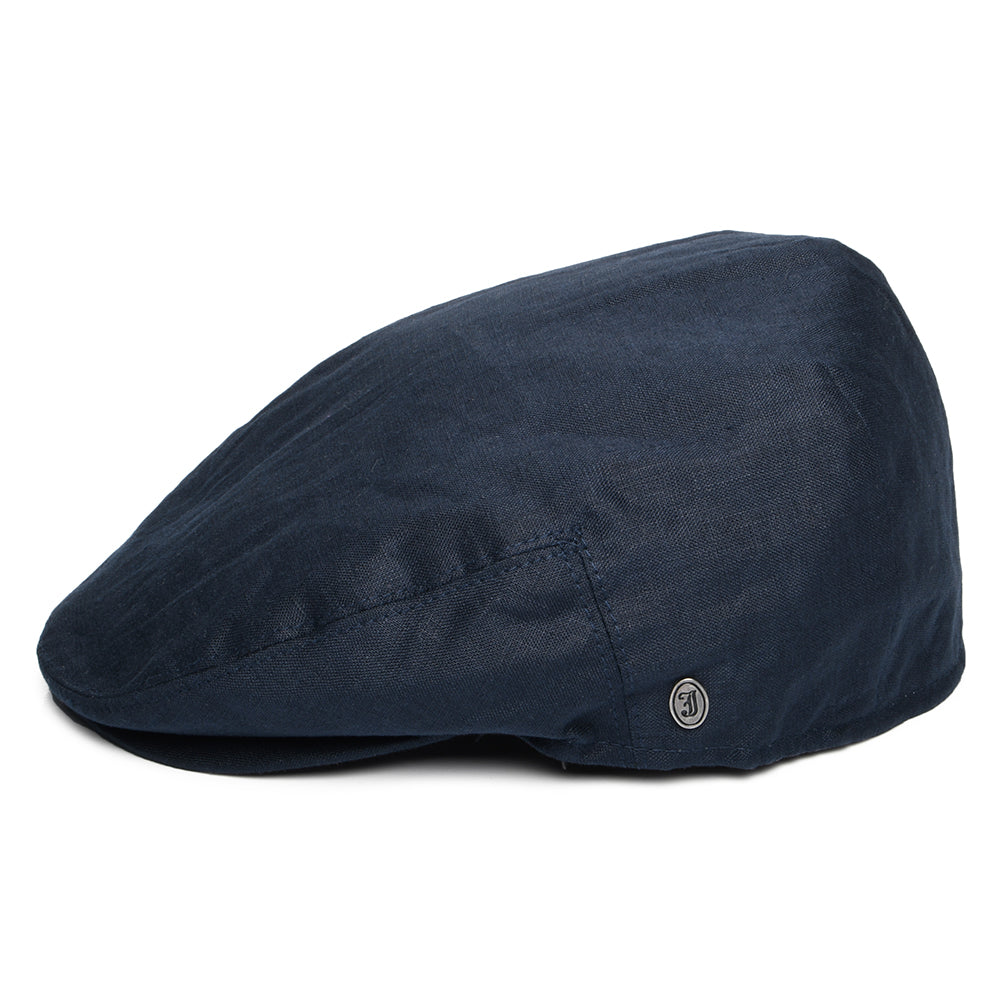 Casquette Plate en Lin bleu marine JAXON & JAMES - VENTE EN GROS