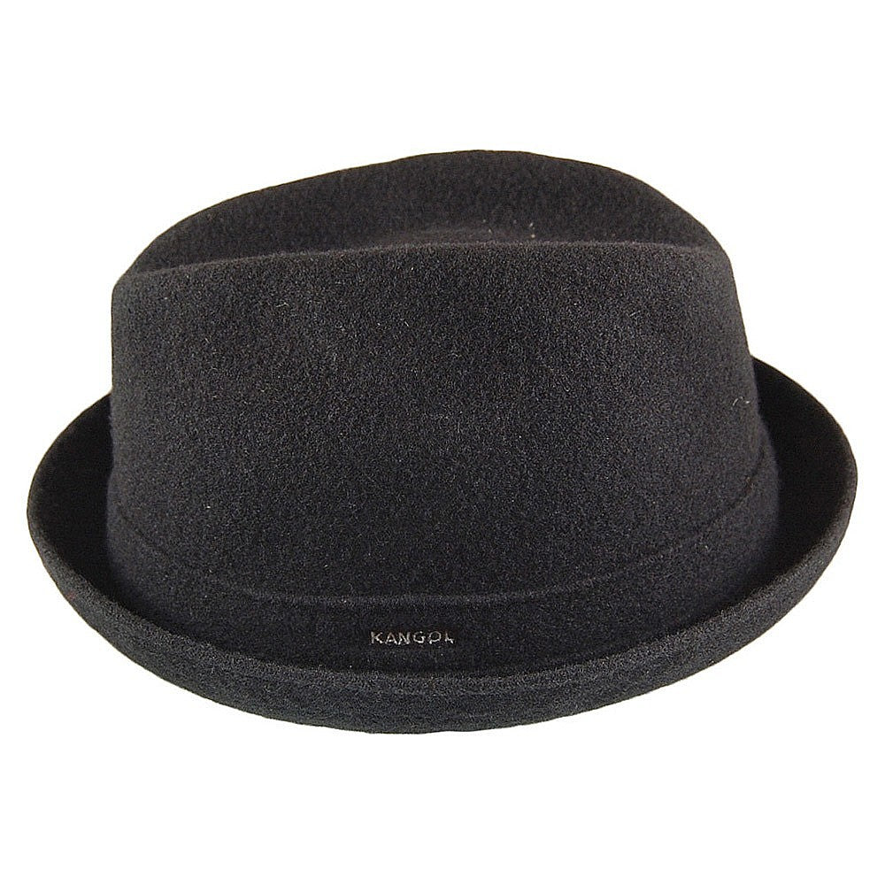 Chapeau Trilby en Laine Player noir KANGOL