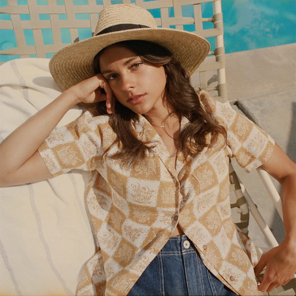 Chapeau Été en Paille Joanna naturel BRIXTON