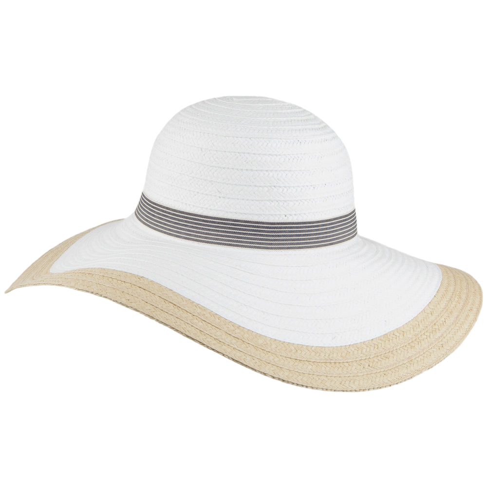 Chapeau Été à Bord Large Lora blanc-naturel BETMAR