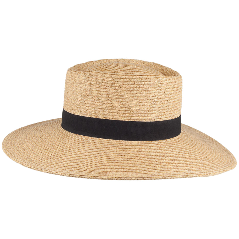 Chapeau Été à Bord Large en Paille Toyo toast SCALA