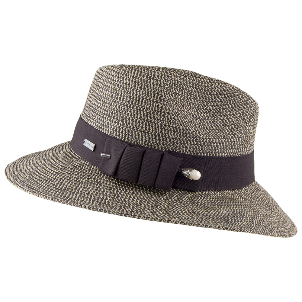 Chapeau Fedora Safari Ellery mélange de marrons BETMAR