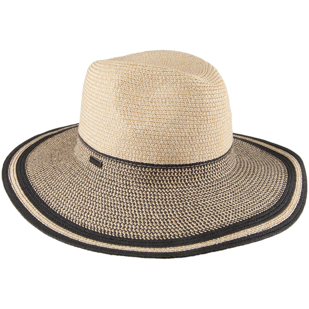 Chapeau Fedora Porto naturel-noir BETMAR