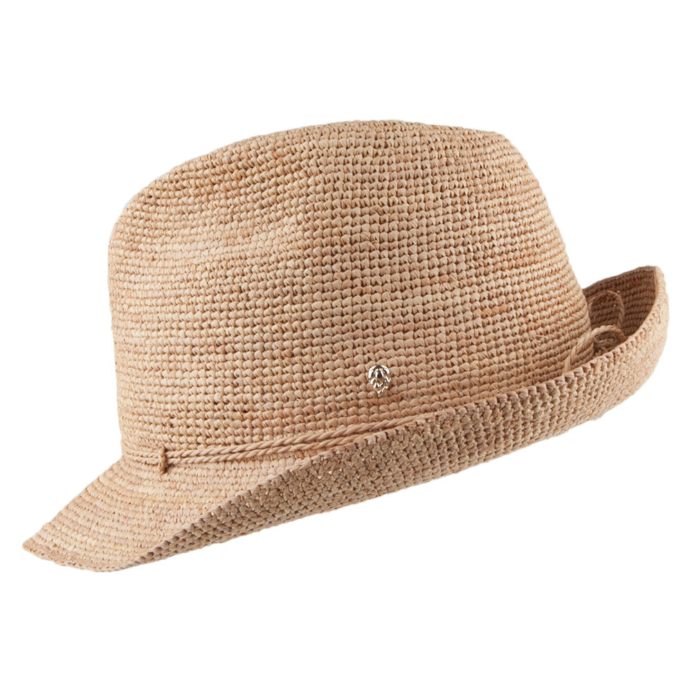 Chapeau Trilby en Paille Fai naturel HELEN KAMINSKI
