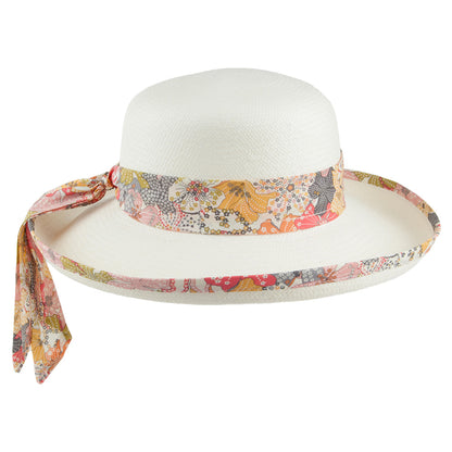Chapeau Panama à Imprimé Floral Liberty naturel OLNEY