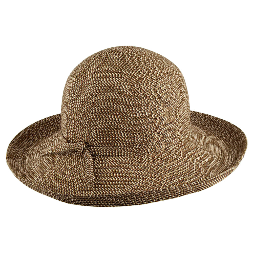 Chapeau Été Pliable Traveller naturel-noir SUR LA TÊTE