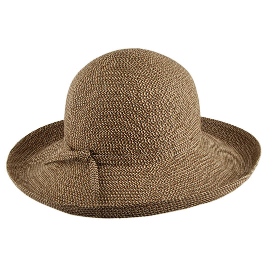Chapeau Été Pliable Traveller naturel-noir SUR LA TÊTE