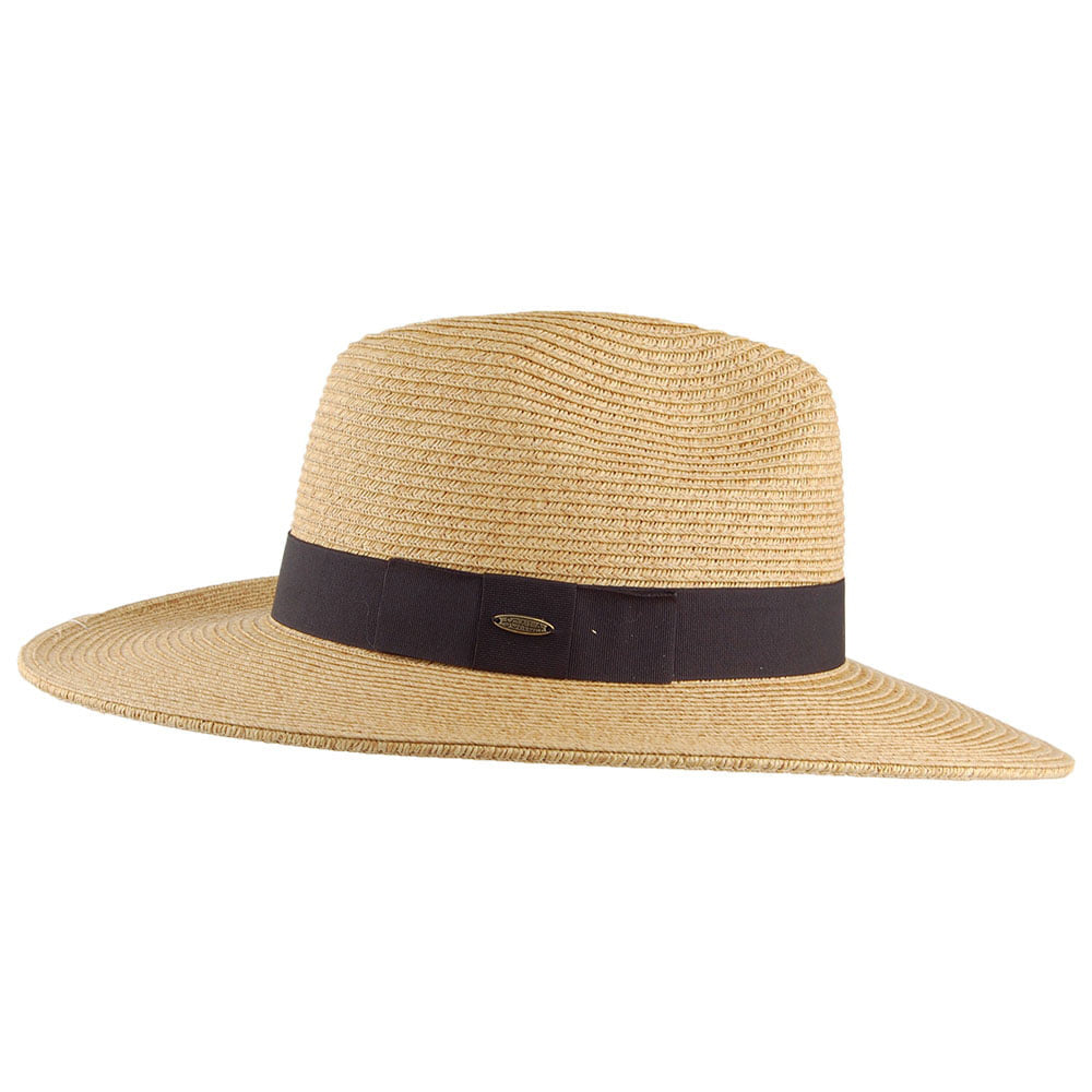 Chapeau Fedora à Bord Large Helena toast SCALA