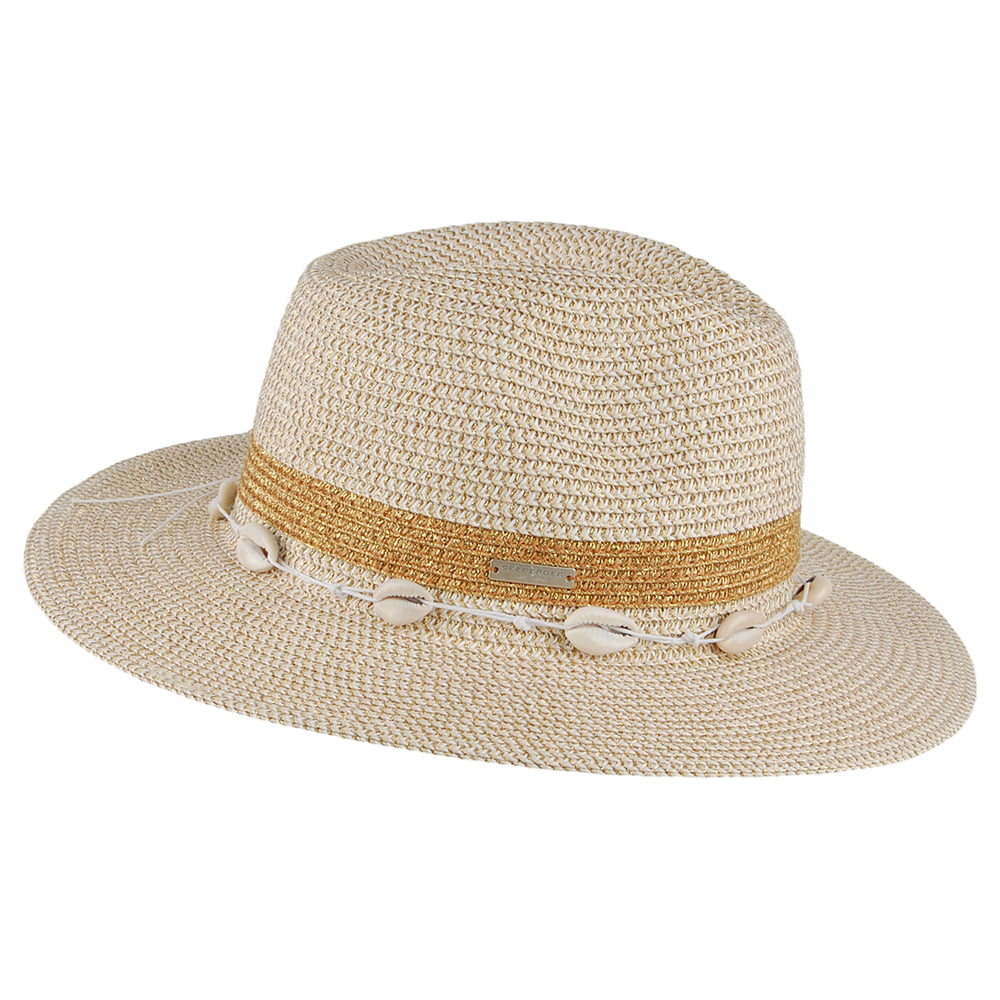 Chapeau Fedora Seashell naturel-doré SEEBERGER