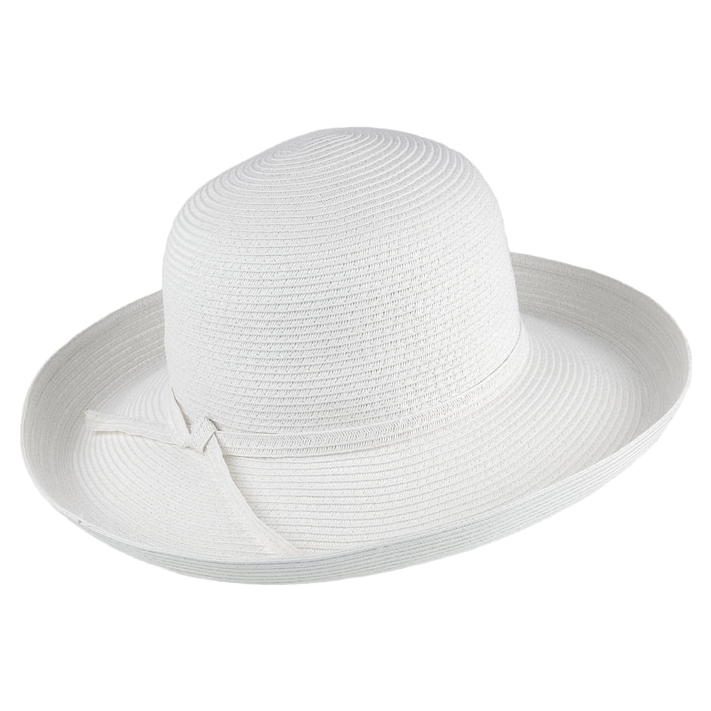 Chapeau Été Pliable Traveller blanc SUR LA TÊTE