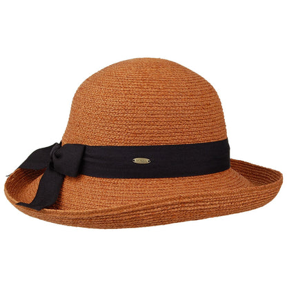 Chapeau Été en Raphia Tressage Fin Ravello thé SCALA