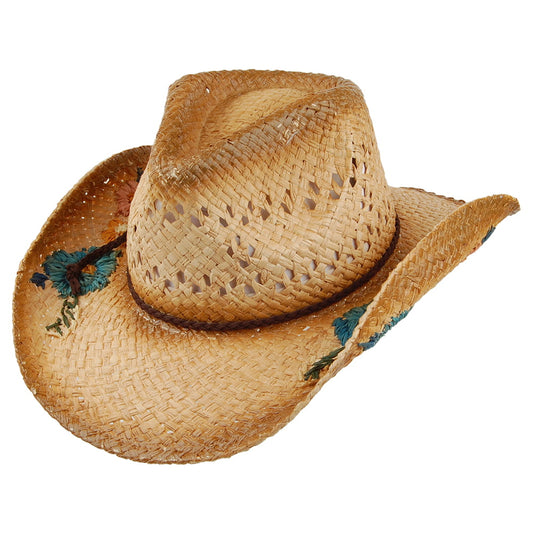 Chapeau de Cowboy en Raphia San Minata naturel SCALA