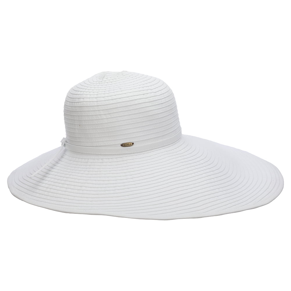 Chapeau Été à Bord Large Russo blanc SCALA