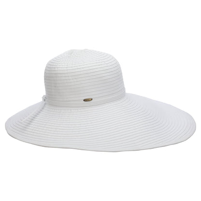 Chapeau Été à Bord Large Russo blanc SCALA