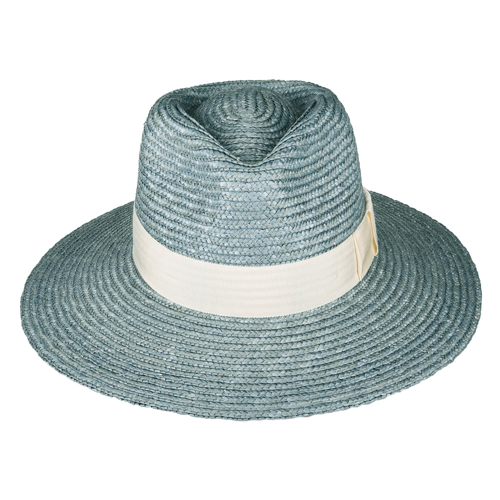 Chapeau Été à Bord Court en Paille Joanna bleu glacé BRIXTON