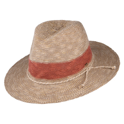 Chapeau Fedora Ponui marron clair-gingembre BARTS