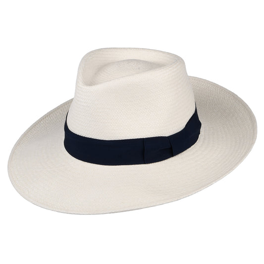 Chapeau Fedora Panama Chatsworth décoloré-bleu marine FAILSWORTH