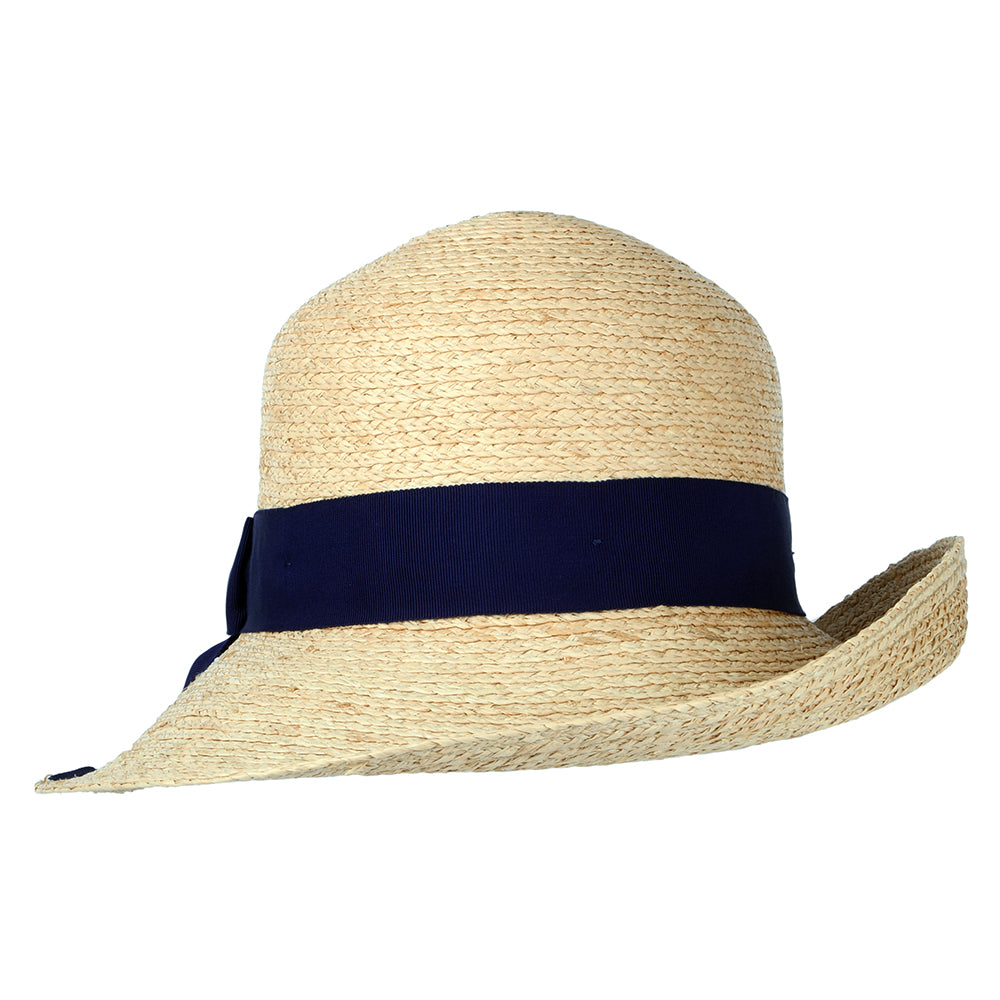 Chapeau Été en Paille Bronte naturel-bleu marine FAILSWORTH