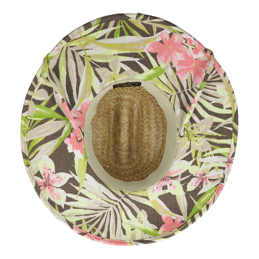 Chapeau Lifeguard en Paille de Palmier Montane naturel DORFMAN PACIFIC