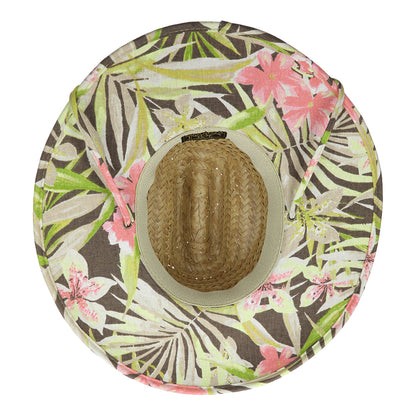 Chapeau Lifeguard en Paille de Palmier Montane naturel DORFMAN PACIFIC