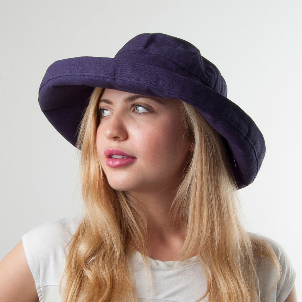 Chapeau Été Pliable Lanikai bleu marine SCALA