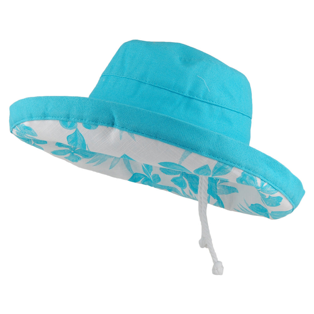 Chapeau Été Pliable en Coton Aninata ciel SCALA