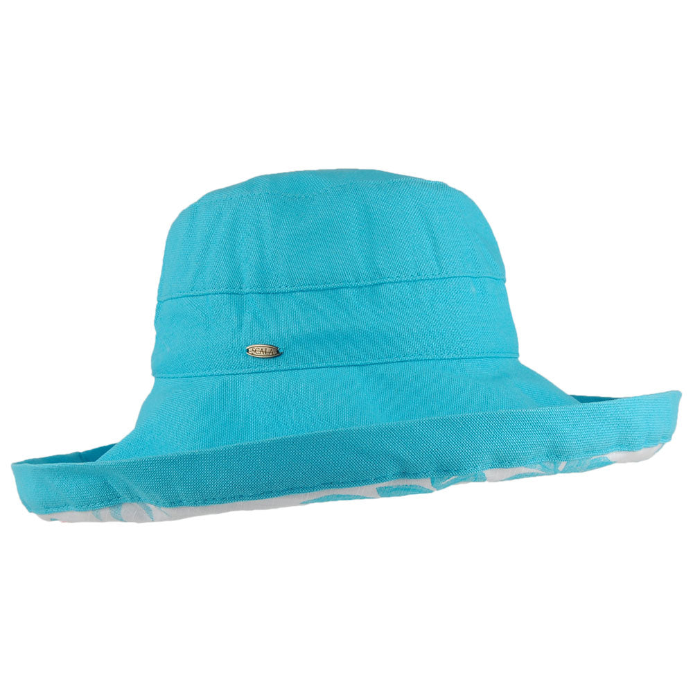 Chapeau Été Pliable en Coton Aninata ciel SCALA