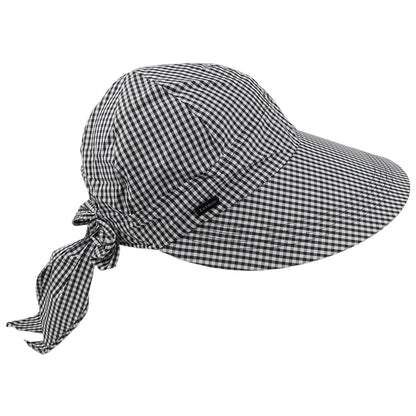 Visière Face Framer Vichy noir-blanc BETMAR