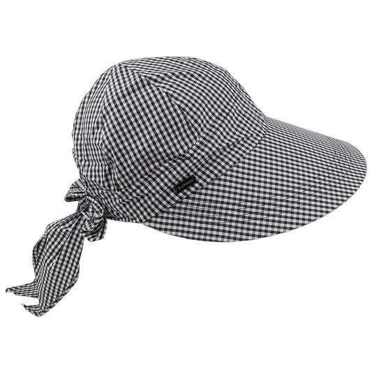 Visière Face Framer Vichy noir-blanc BETMAR