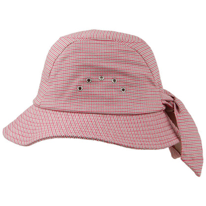 Chapeau Cloche Pied-de-Poule à Noeud rouge-multi BETMAR