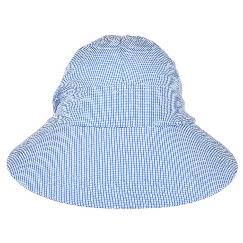 Visière Face Framer Seersucker bleu-blanc BETMAR