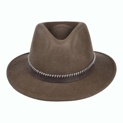 Chapeau Fedora en Laine Feutrée Oaklyn marron BARTS