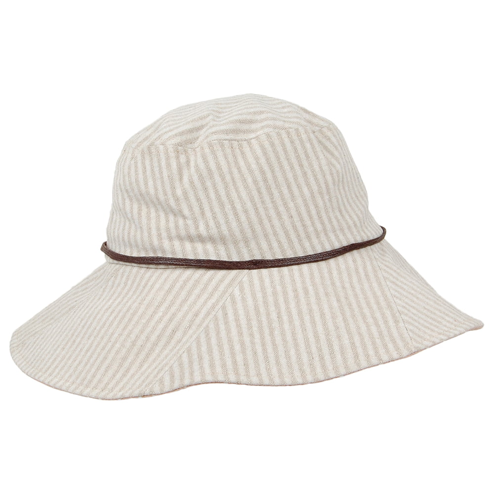 Chapeau Été Pliable Soleil beige SUR LA TÊTE