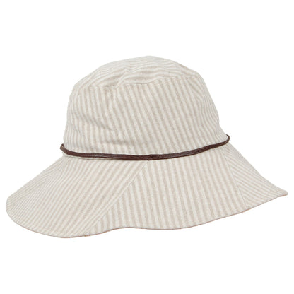 Chapeau Été Pliable Soleil beige SUR LA TÊTE
