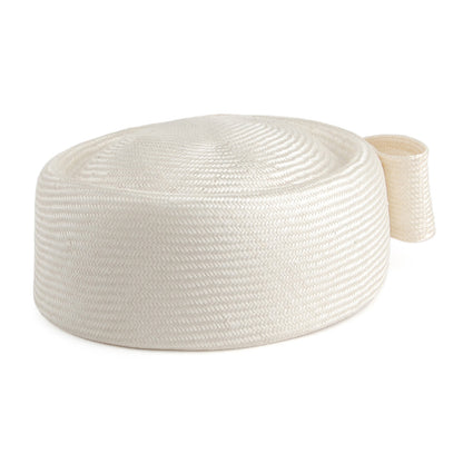Chapeau Calot en Paille Jackie O ivoire WHITELEY