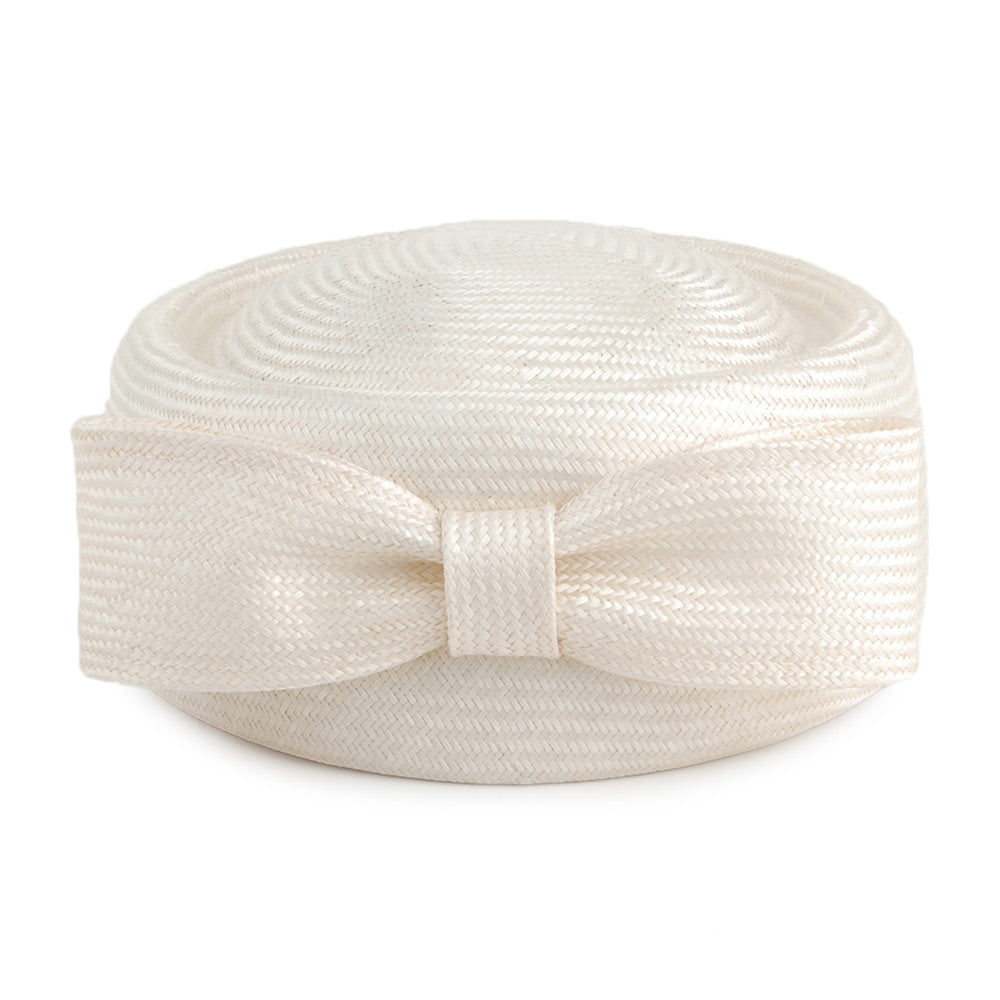 Chapeau Calot en Paille Jackie O ivoire WHITELEY